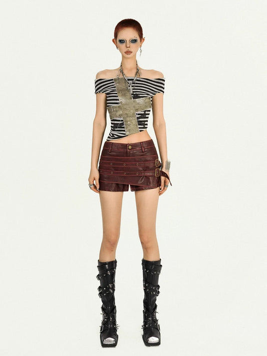 evilyumi leather shorts