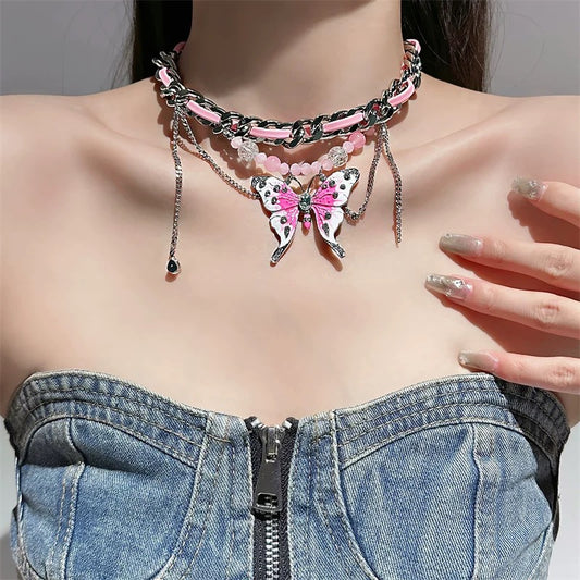 evilyumi butterfly necklace