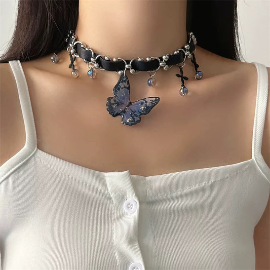 evilyumi butterfly necklace
