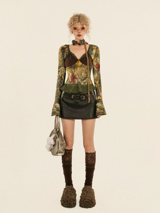 evilyumi fitted short skirt