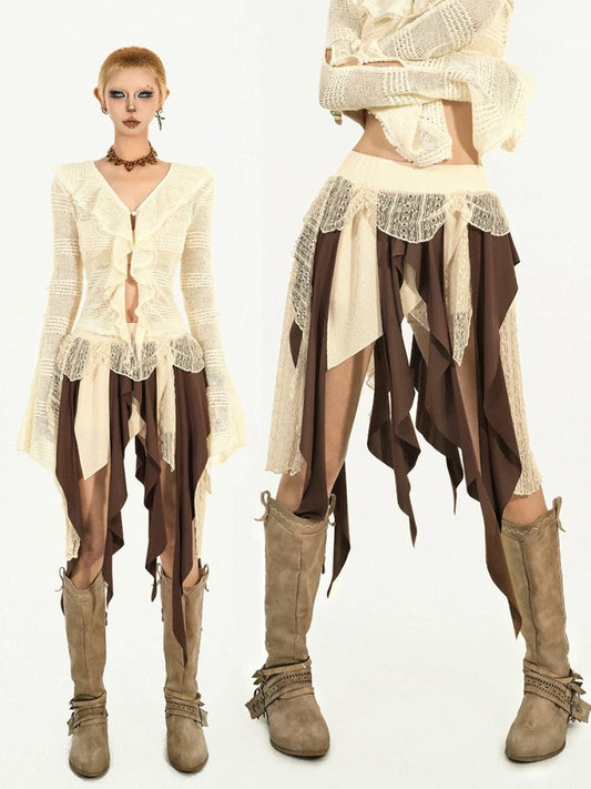 evilyumi asymmetrical skirt