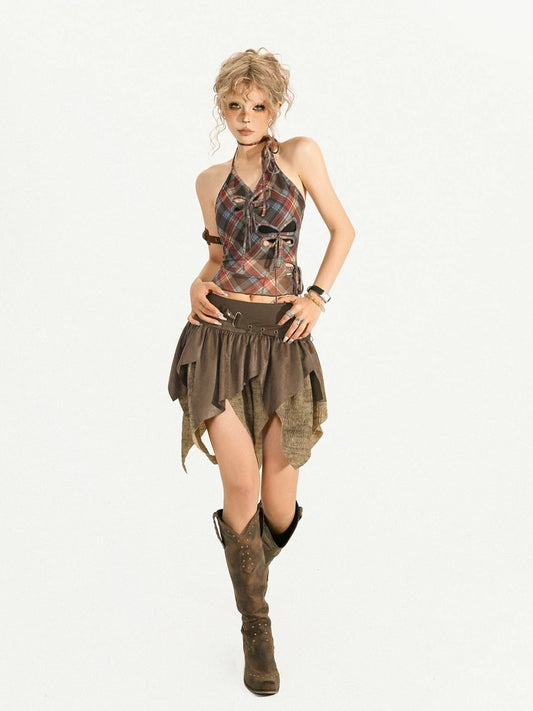 evilyumi asymmetrical skirt