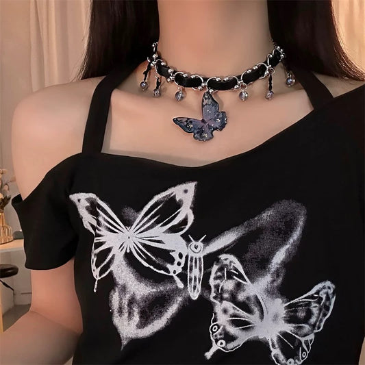 evilyumi butterfly necklace