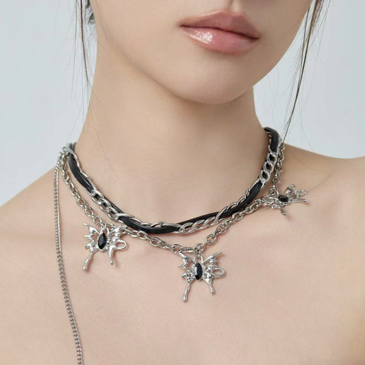 evilyumi Punk Patchwork Necklace