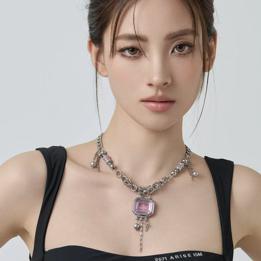 evilyumi Planet Pattern Clavicle Necklace